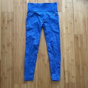 Gymshark Blue Textured Leggings